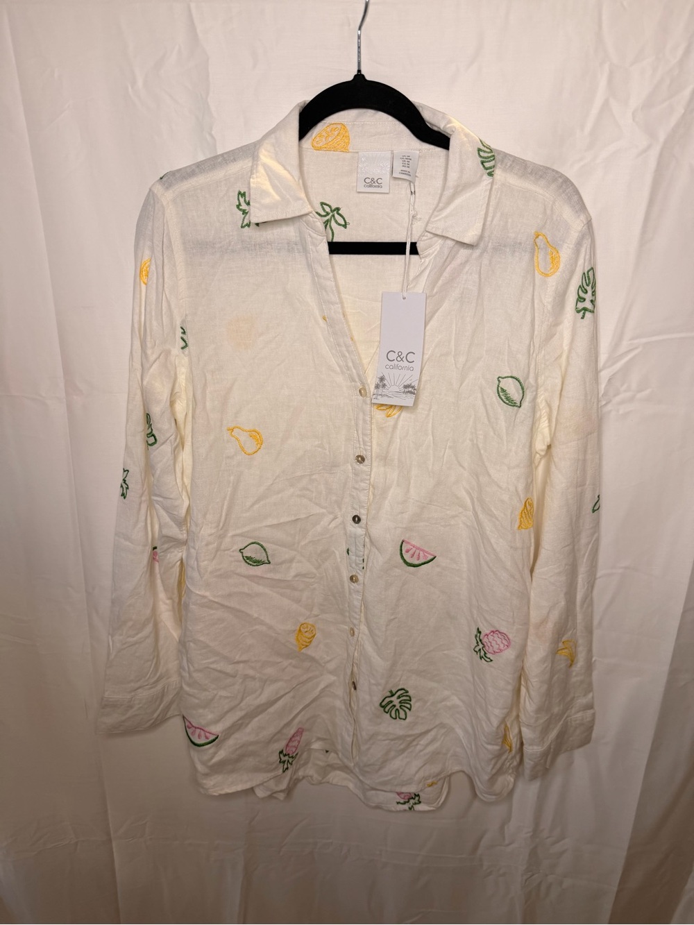 C&C California embroidered button down